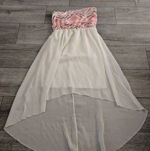 EUC || Strapless Asymmetrical Dress